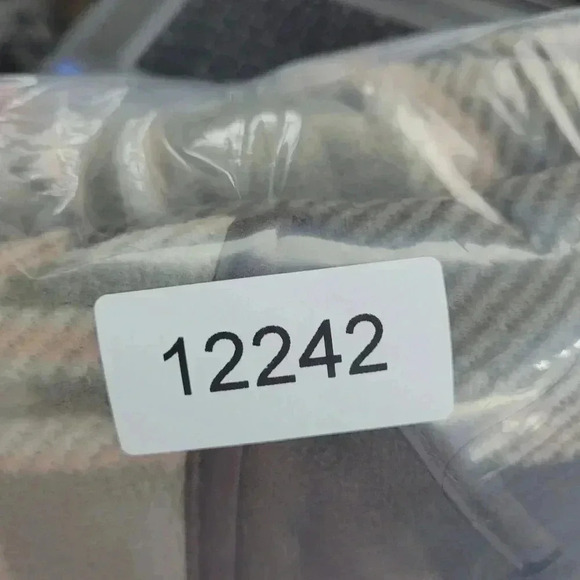 Woolrich Reversible Plaid Poncho Cape One Size Polyester Brown/Green  7CT - Picture 6 of 6